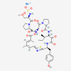 molecular formula C42H54N7NaO13S2 B1264687 scleritodermin A 