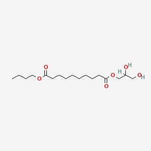 molecular formula C17H32O6 B12646874 Butyl 2,3-dihydroxypropyl sebacate CAS No. 94109-50-9