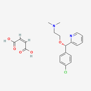 molecular formula C20H23ClN2O5 B1264689 (S)-carbinoxamine maleate CAS No. 1078131-59-5