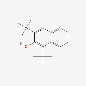 molecular formula C18H24O B12646890 1,3-Bis(1,1-dimethylethyl)-2-naphthol CAS No. 83898-61-7