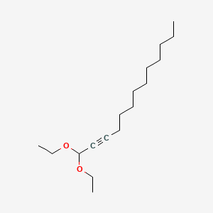 molecular formula C17H32O2 B12646904 1,1-Diethoxytridec-2-yne CAS No. 94088-24-1