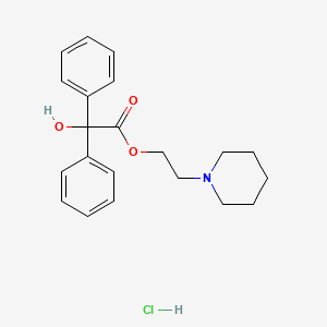 molecular formula C21H26ClNO3 B1264691 Piperilate hydrochloride CAS No. 4544-15-4
