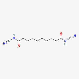 molecular formula C12H18N4O2 B12646923 N,N'-Dicyanosebacamide CAS No. 35430-90-1