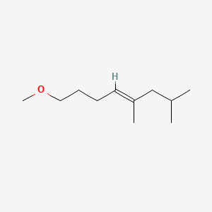 molecular formula C11H22O B12646950 1-Methoxy-5,7-dimethyloct-4-ene CAS No. 93892-47-8