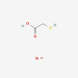 molecular formula C2H4O2SSr+2 B12646962 Mercaptoacetic acid, strontium salt CAS No. 38337-95-0