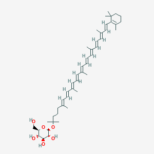 molecular formula C46H68O6 B1264697 1'-Hydroxy-gamma-carotene glucoside 