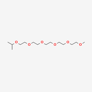molecular formula C14H30O6 B12646971 18-Methyl-2,5,8,11,14,17-hexaoxanonadecane CAS No. 63095-29-4