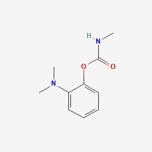 molecular formula C10H14N2O2 B12647001 Phenol, 2-(dimethylamino)-, methylcarbamate (ester) CAS No. 2594-77-6