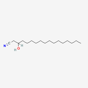 molecular formula C17H33NO B12647006 3-Hydroxyheptadecanonitrile CAS No. 40165-84-2
