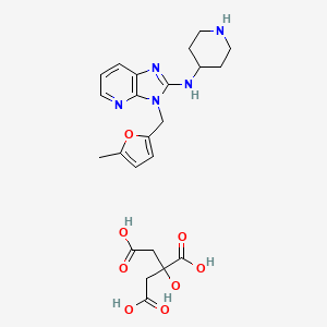 molecular formula C23H29N5O8 B12647009 Noberastine citrate CAS No. 139751-07-8