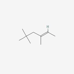 molecular formula C9H18 B12647011 3,5,5-Trimethyl-2-hexene CAS No. 26456-76-8