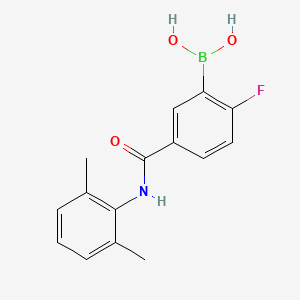 molecular formula C15H15BFNO3 B12647014 5-(2,6-Dimethylphenylcarbamoyl)-2-fluorophenylboronic acid 