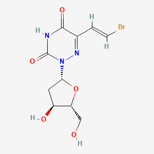 molecular formula C10H12BrN3O5 B12647045 (E)-5-(2-Bromovinyl)-6-aza-2'-deoxyuridine CAS No. 97776-64-2