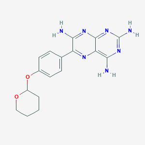 molecular formula C17H19N7O2 B126471 4-O-Tetrahydropyranyl Triamterene CAS No. 63671-44-3