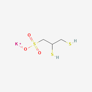 molecular formula C3H7KO3S3 B12647116 Potassium 2,3-dimercaptopropanesulphonate CAS No. 78286-03-0