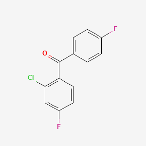 molecular formula C13H7ClF2O B12647151 2-Chloro-4,4'-difluorobenzophenone CAS No. 87750-61-6
