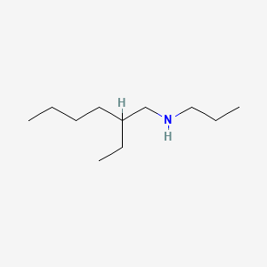 molecular formula C11H25N B12647159 2-Ethyl-N-propylhexylamine CAS No. 65229-08-5