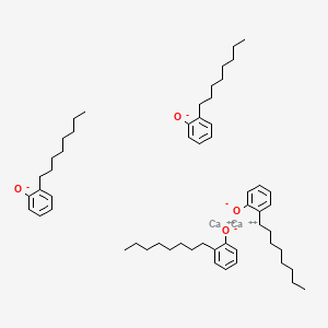 molecular formula C56H84Ca2O4 B12647160 Calcium bis(octylphenolate) CAS No. 84878-50-2