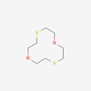 molecular formula C8H16O2S2 B12647172 1,7-Dioxa-4,10-dithiacyclododecane CAS No. 294-95-1