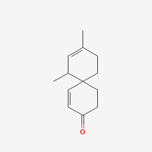 molecular formula C13H18O B12647245 7,9-Dimethylspiro[5.5]undeca-1,8-dien-3-one CAS No. 83846-53-1