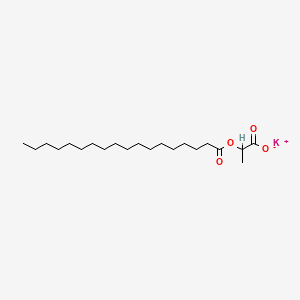 molecular formula C21H39KO4 B12647263 Potassium 1-carboxylatoethyl stearate CAS No. 25458-34-8