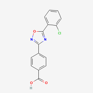 4-[5-(2-Chlorophenyl)-1,2,4-oxadiazol-3-yl]benzoic acid