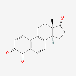 molecular formula C18H16O3 B12647274 Equilenin-3,4-quinone CAS No. 170473-80-0