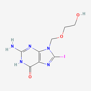 molecular formula C19H17ClN2O2S B12647301 9-((2-Hydroxyethoxy)methyl)-8-iodoguanine CAS No. 91897-99-3