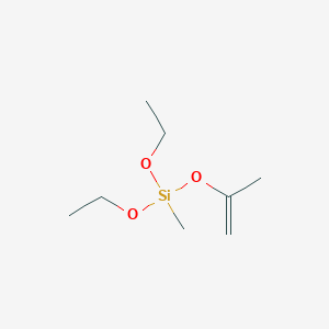 molecular formula C8H18O3Si B12647325 Diethoxymethyl((1-methylvinyl)oxy)silane CAS No. 80228-89-3