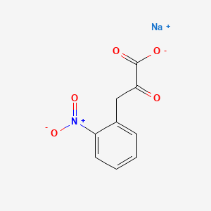 molecular formula C9H6NNaO5 B12647337 Sodium 3-(o-nitrophenyl)pyruvate CAS No. 63468-75-7