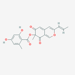 molecular formula C21H18O7 B1264734 Mitorubrin 