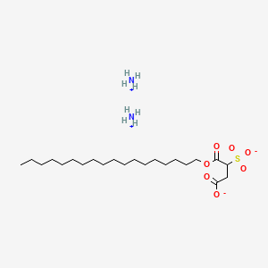 molecular formula C22H48N2O7S B12647343 Diammonium 1-octadecyl 2-sulphonatosuccinate CAS No. 94213-63-5