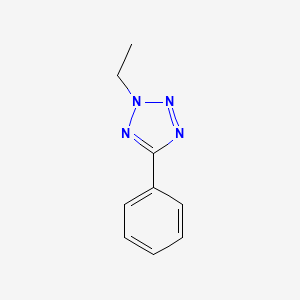 molecular formula C9H10N4 B12647377 2H-Tetrazole, 2-ethyl-5-phenyl- CAS No. 31818-94-7