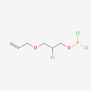 molecular formula C6H10Cl3O2P B12647397 3-(Allyloxy)-2-chloropropyl dichlorophosphite CAS No. 93940-08-0