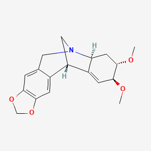 molecular formula C18H21NO4 B1264741 Manthine 