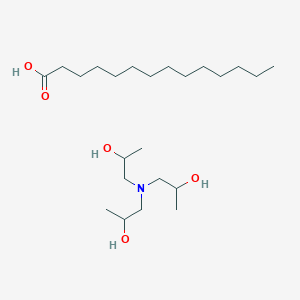 molecular formula C23H49NO5 B12647415 Tris(2-hydroxypropyl)ammonium myristate CAS No. 83292-27-7