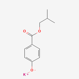 molecular formula C11H13KO3 B12647421 Potassium isobutyl 4-oxidobenzoate CAS No. 32314-53-7