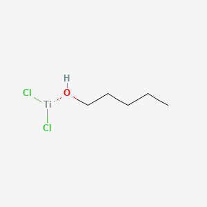 molecular formula C5H12Cl2OTi B12647425 Dichloro(pentyloxy)titanium CAS No. 97259-79-5