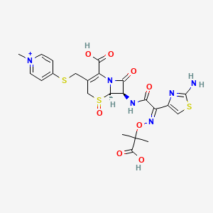 molecular formula C23H25N6O8S3+ B12647437 Cefmepidium CAS No. 745749-33-1