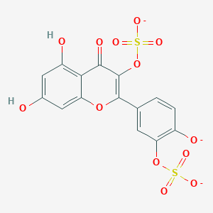 molecular formula C15H7O13S2-3 B1264746 Quercetin 3,3'-bissulfate(3-) 