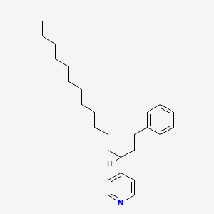 molecular formula C26H39N B12647494 4-(1-(2-Phenylethyl)tridecyl)pyridine CAS No. 83898-20-8