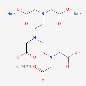 molecular formula C14H18InN3Na2O10 B1264751 Indium IN-111 pentetate disodium CAS No. 60662-14-8