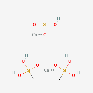 molecular formula C3H14Ca2O9Si3 B12647548 dicalcium;dihydroxy-methyl-oxidosilane;hydroxy-methyl-dioxidosilane CAS No. 85588-11-0