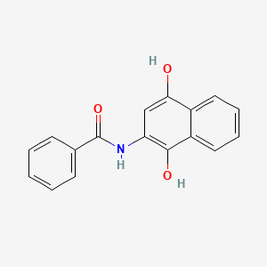 molecular formula C17H13NO3 B12647549 N-(1,4-Dihydroxy-2-naphthyl)benzamide CAS No. 93783-14-3