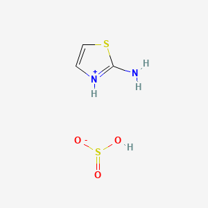 molecular formula C3H6N2O3S2 B12647550 Thiazol-2-ylammonium hydrogen sulphite CAS No. 93857-62-6