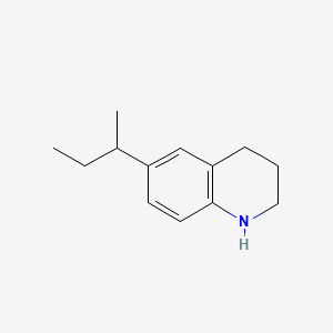 molecular formula C13H19N B12647555 6-(sec-Butyl)-1,2,3,4-tetrahydroquinoline CAS No. 84682-11-1