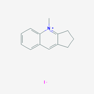 molecular formula C13H14IN B12647574 4-Methyl-2,3-dihydro-1H-cyclopenta[b]quinolin-4-ium iodide CAS No. 35005-74-4