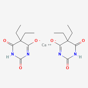 molecular formula C16H22CaN4O6 B12647577 Calcium bis(5,5-diethylbarbiturate) CAS No. 71701-00-3