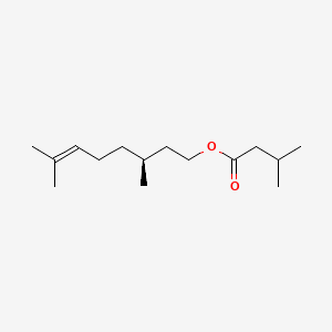 molecular formula C15H28O2 B12647642 (S)-3,7-Dimethyloct-6-enyl isovalerate CAS No. 94086-64-3