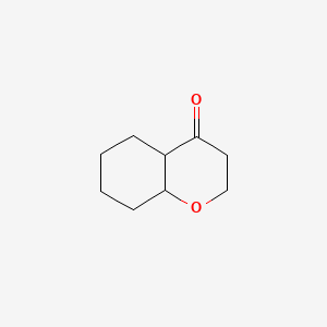 molecular formula C9H14O2 B12647644 Octahydro-4H-1-benzopyran-4-one CAS No. 85554-82-1